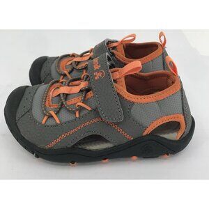 Kamik Sandals Boys Girls Water Hiking Shoes Size 9 Orange Gray‎ Outdoor